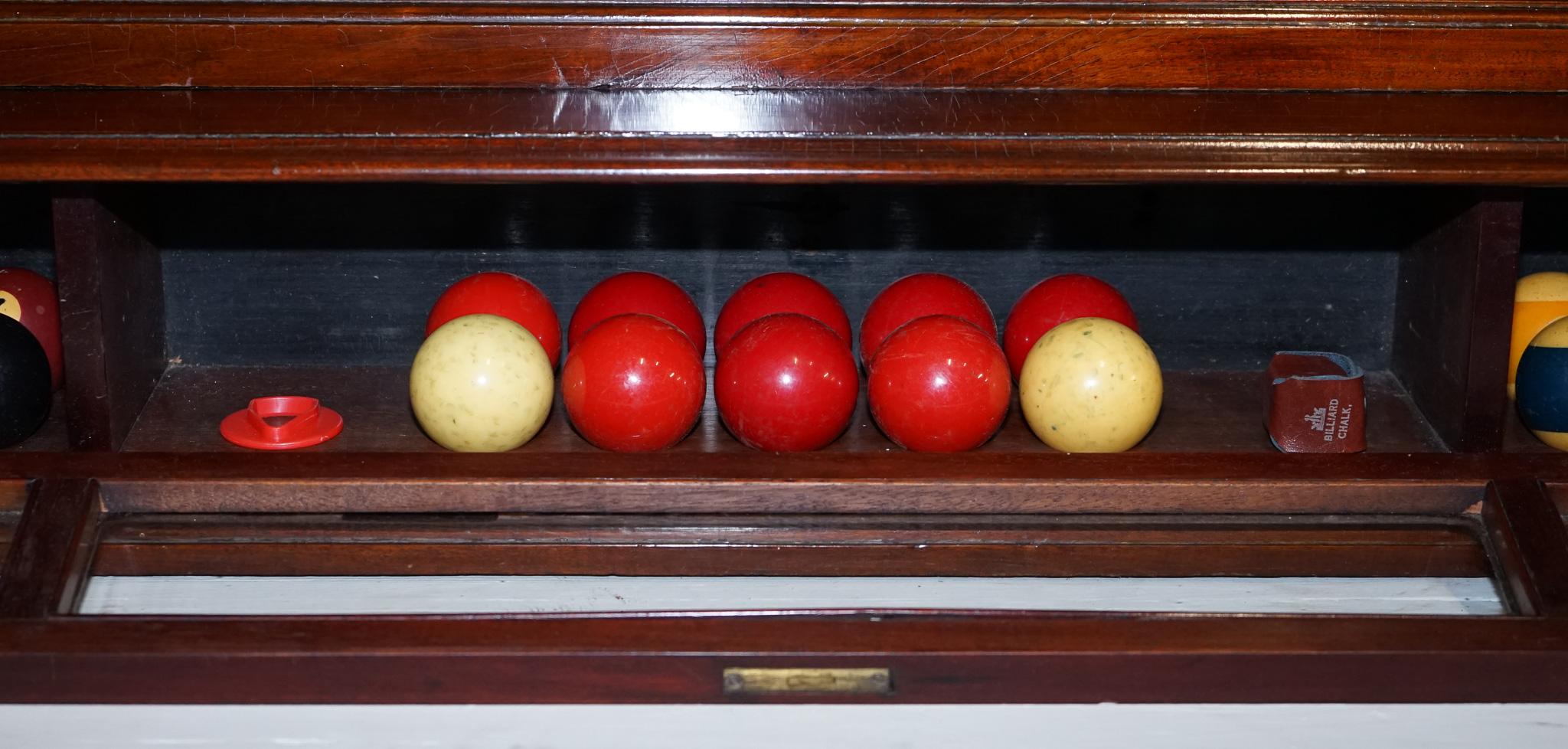 ANTIQUE OAK RESTORED J. ASHCROFT & CO LIVERPOOL SNOOKER BILLiARD SCORE BOARD For Sale 6