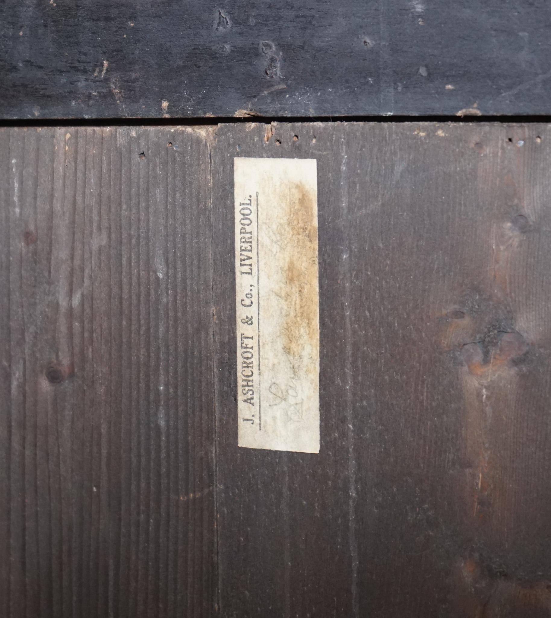 ANTIQUE OAK RESTORED J. ASHCROFT & CO LIVERPOOL SNOOKER BILLiARD SCORE BOARD For Sale 9