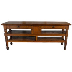 Used Oak Retail Display Counter