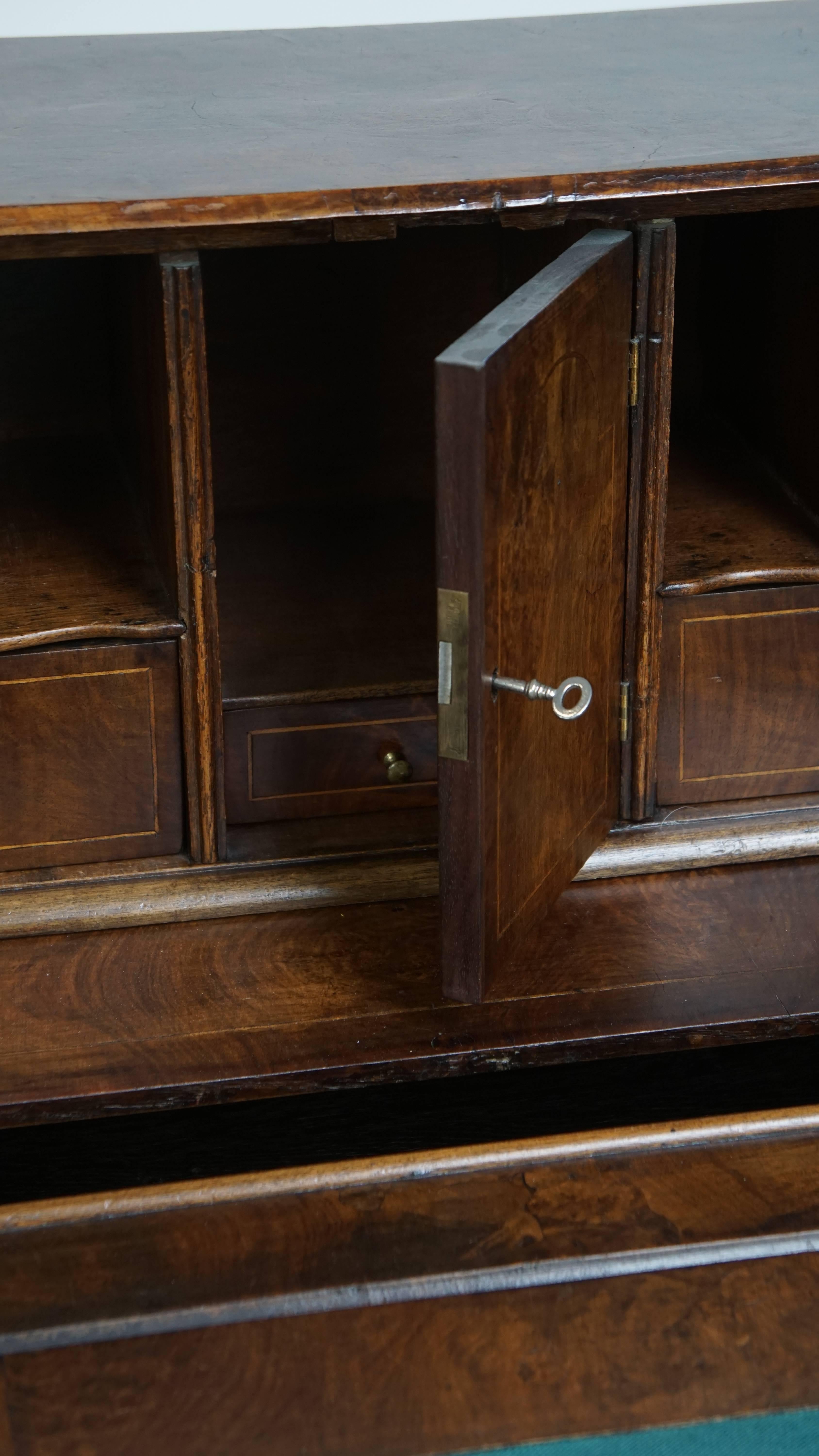 Antique Oak Secretary Desk / Chest of Drawers – Late 18th Century For Sale 6
