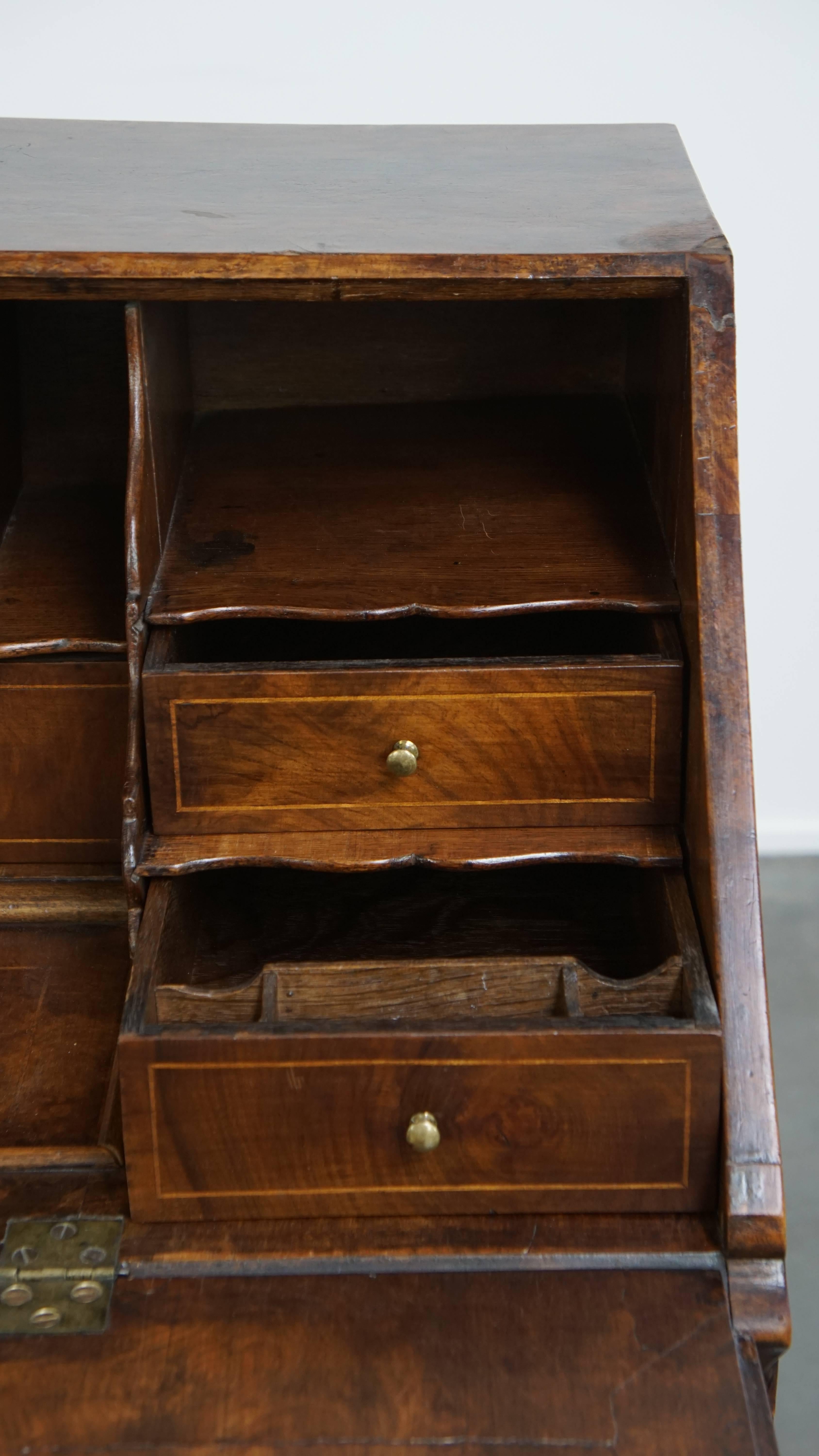 Antique Oak Secretary Desk / Chest of Drawers – Late 18th Century For Sale 7