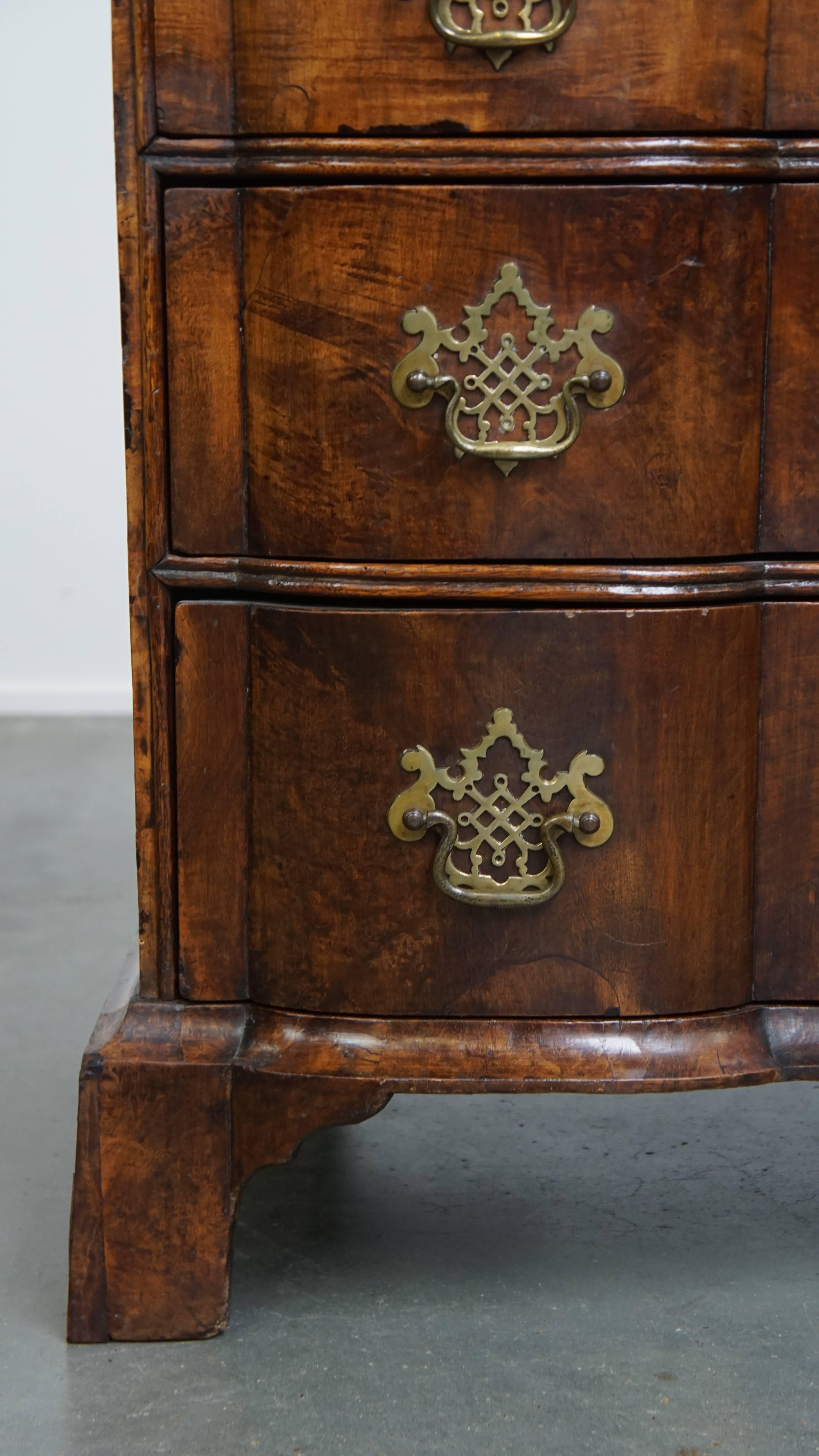 Antique Oak Secretary Desk / Chest of Drawers – Late 18th Century For Sale 9