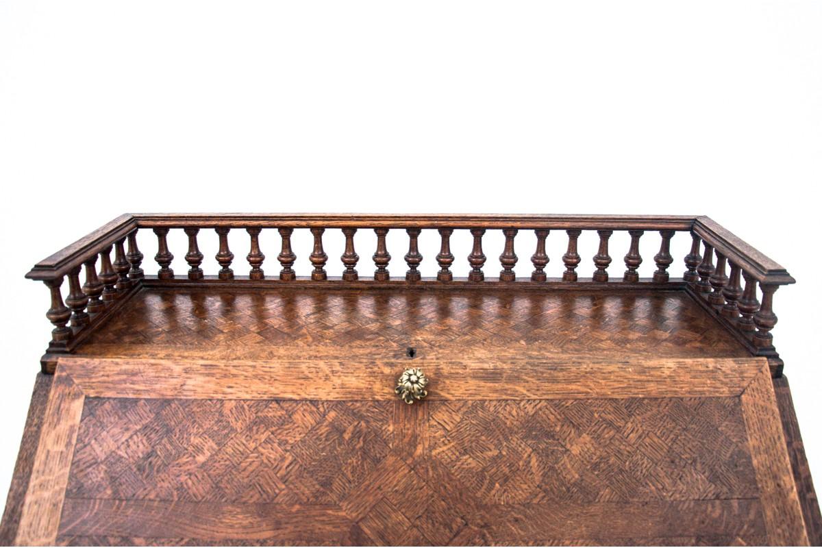 Swedish Antique Oak Secretary Desk, Sweden, circa 1920