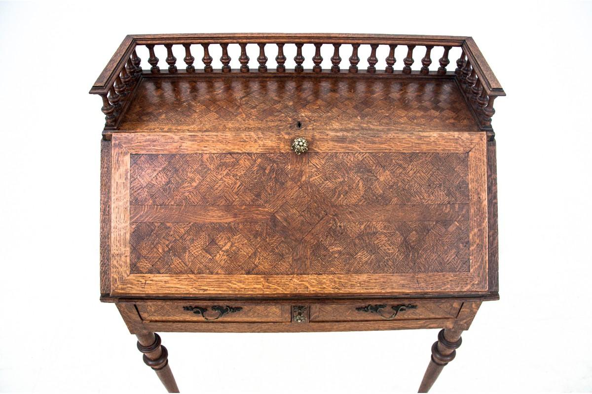 Bureau de secrétaire ancien en chêne, Suède, vers 1920 en vente 2