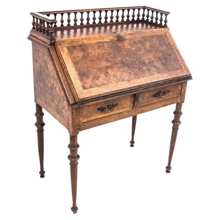 Antique Oak Secretary Desk, Sweden, circa 1920