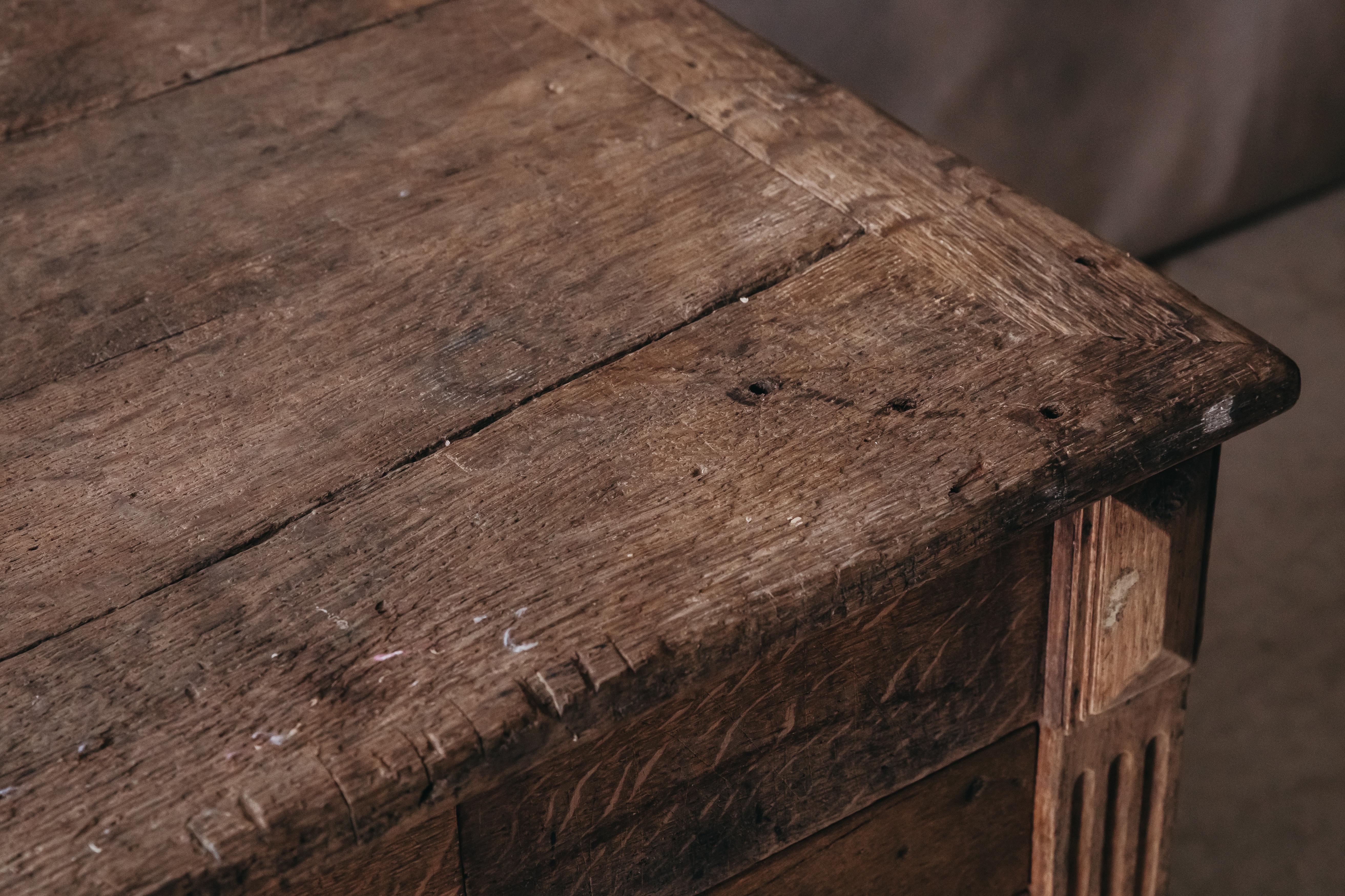 Antique Oak Shop Counter from France, circa 1800 1