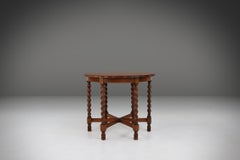 Antique oak side table 1890