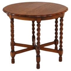 Antique oak side table 1890