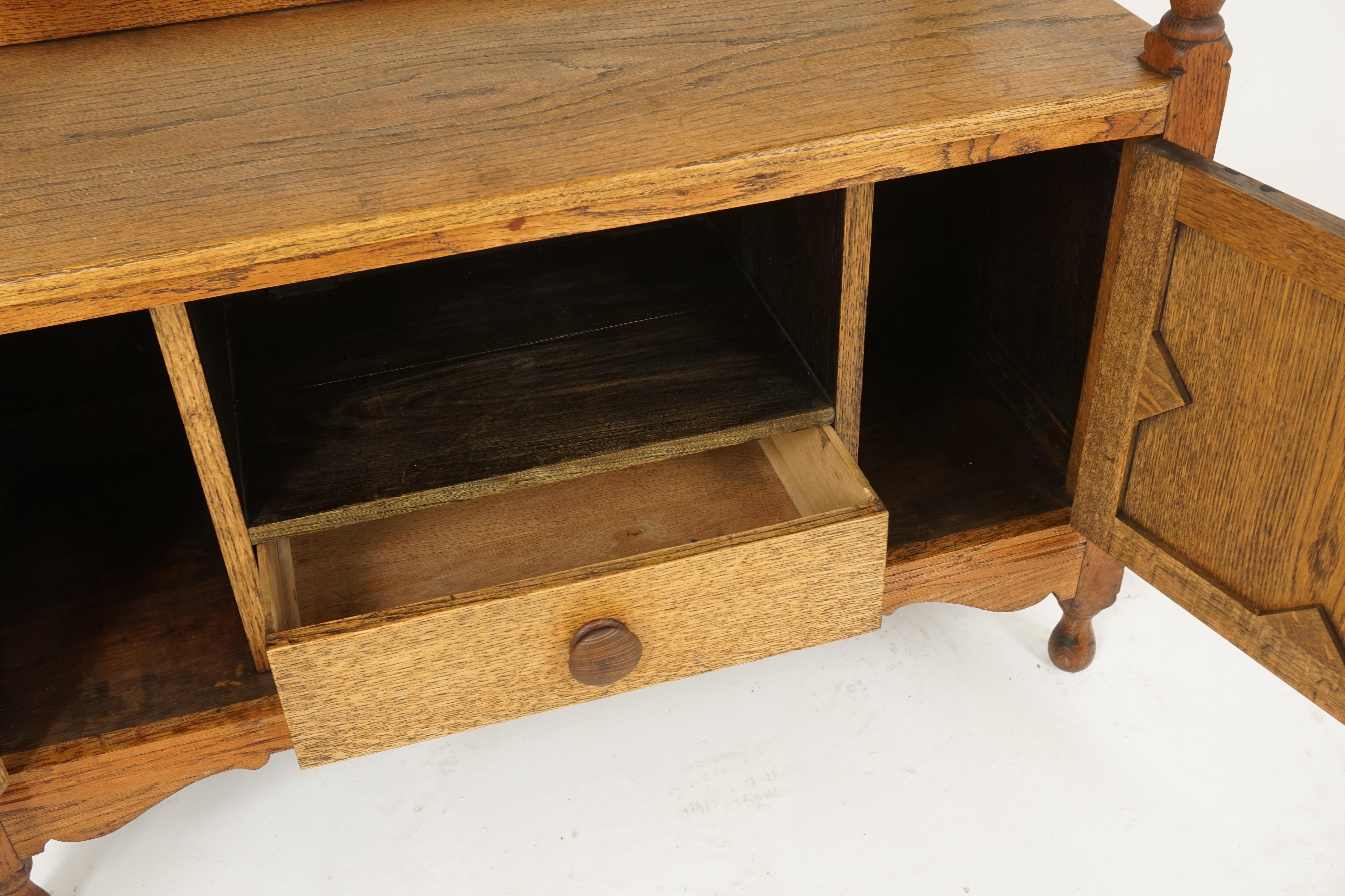 vintage oak sideboard