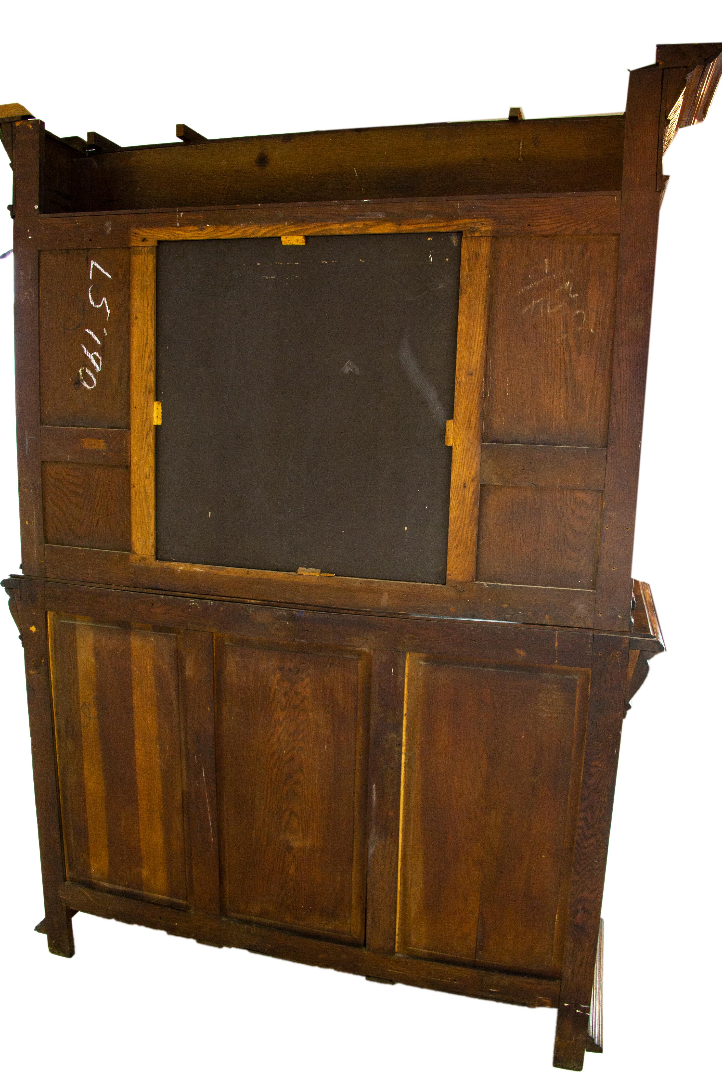 Antique Oak Sideboard, Carved Oak Sideboard, Anglo-Flemish, Scotland 1880, B1498 6