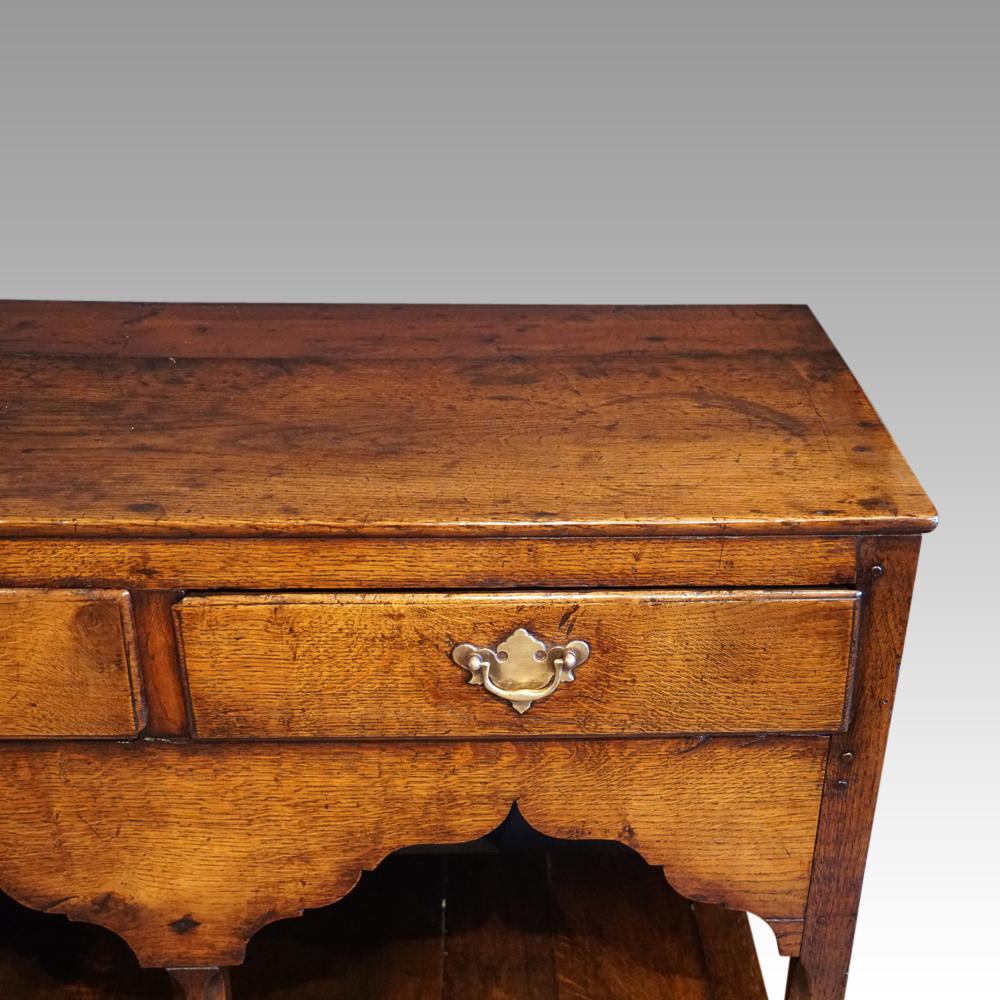 Antique oak South Wales oak dresser base In Good Condition For Sale In Salisbury, GB