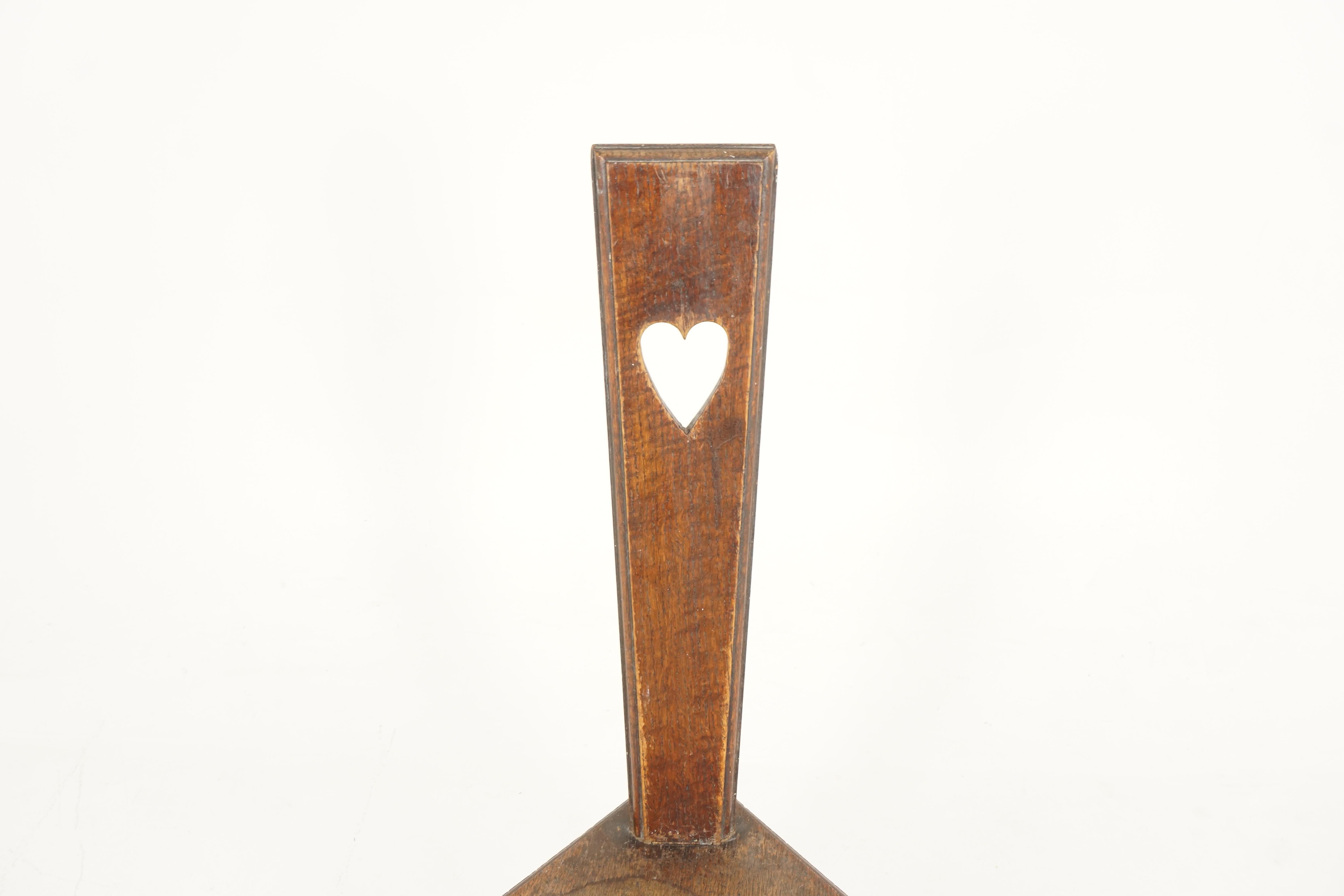 Antiker Spinnstuhl aus Eiche:: Schottland 1910:: B2449 (Schottisch)