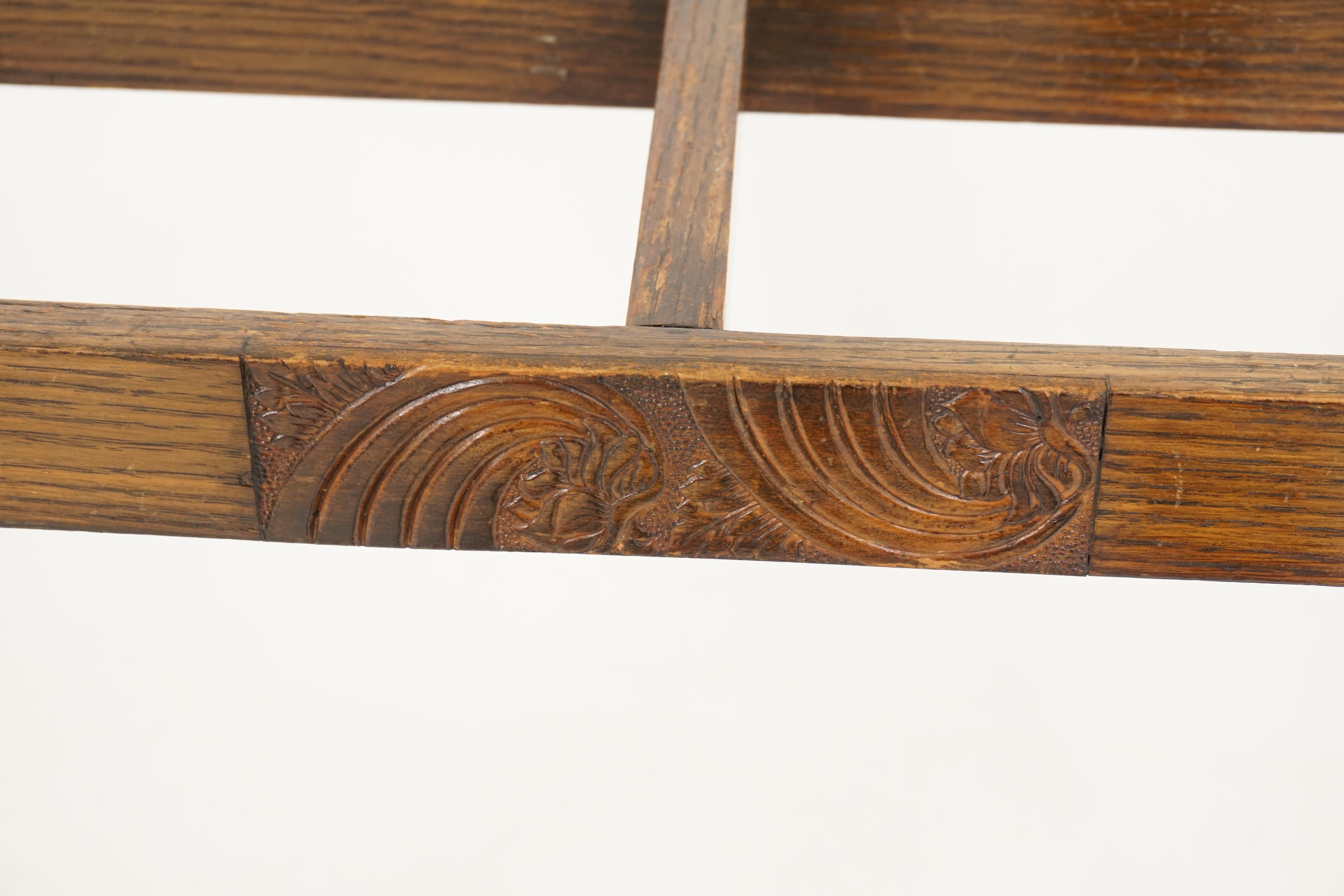 Antique Oak Stick Stand, Barley Twist Umbrella Stand, Scotland 1910, B2540 2