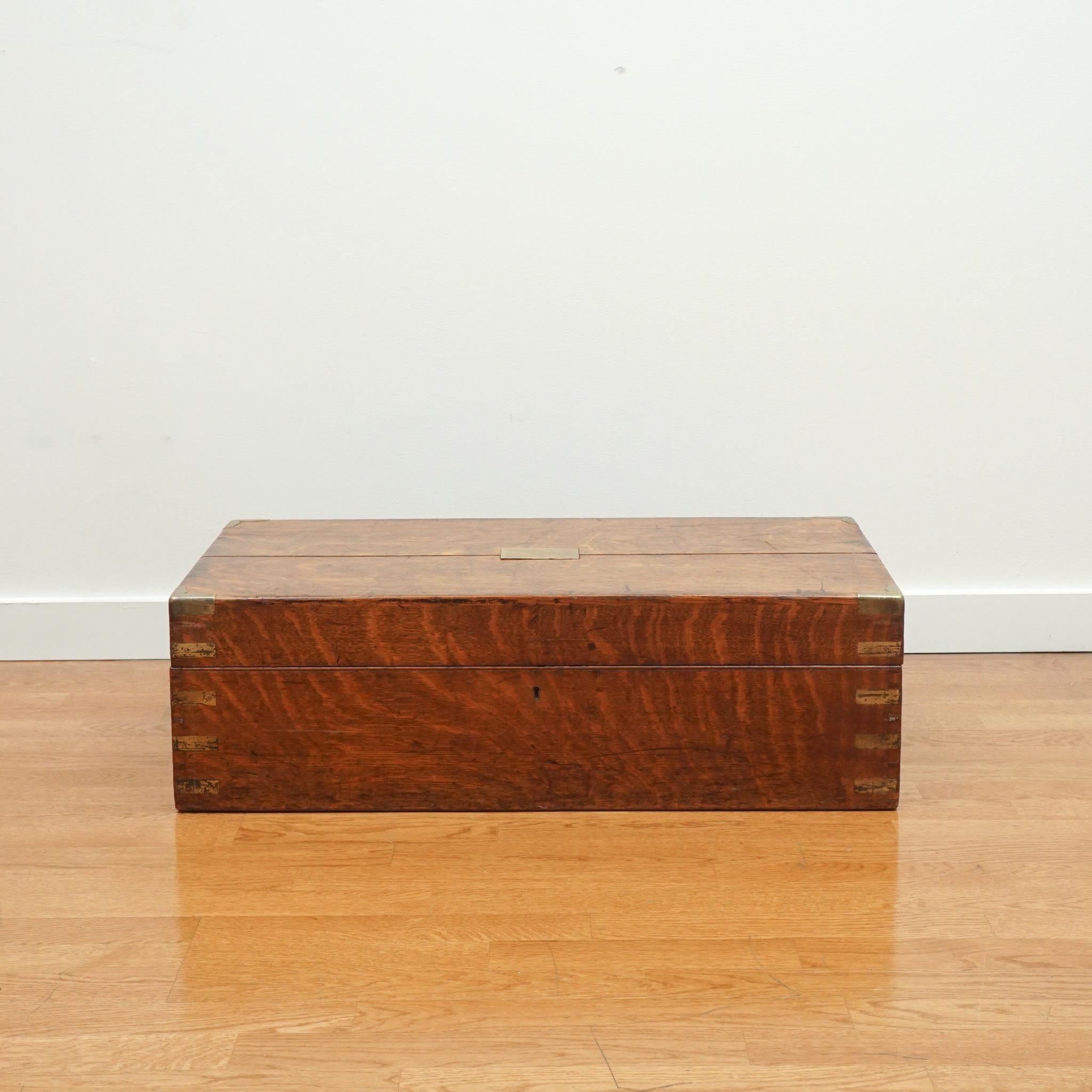 Antique Oak Storage Box For Sale 3