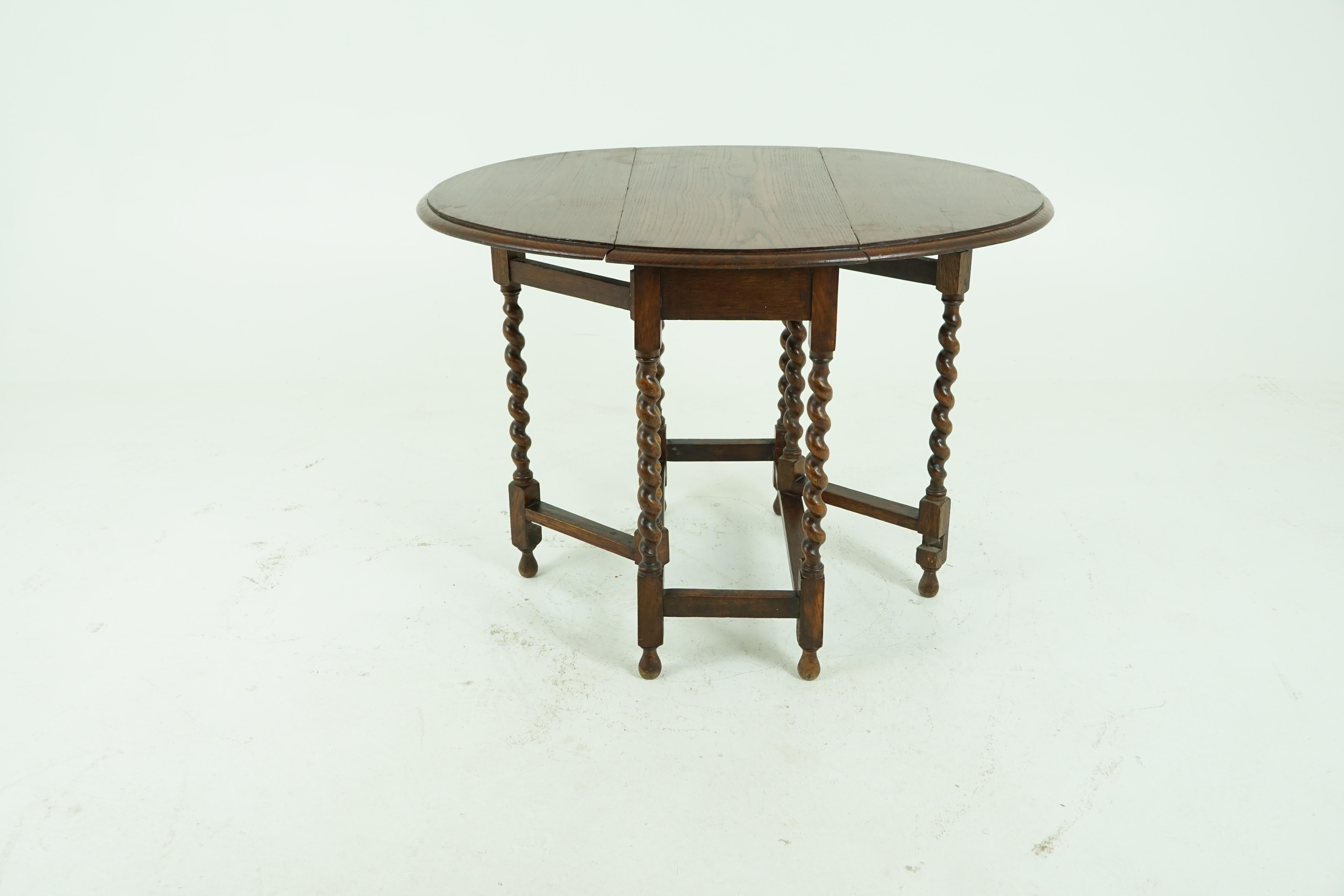 barley twist drop leaf table