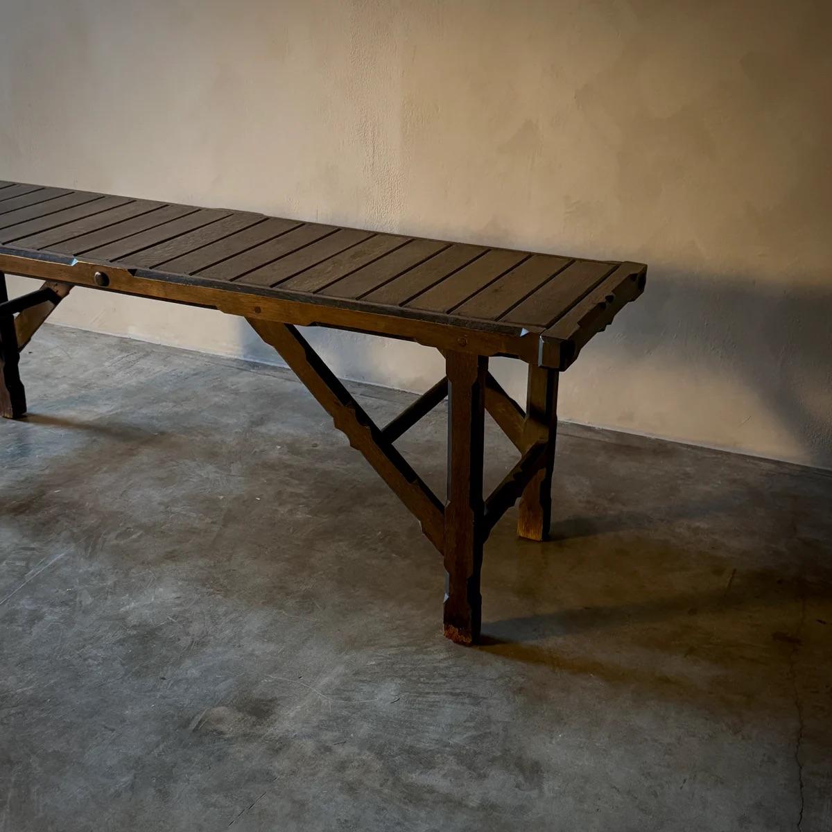 Antiker Eichen Tisch im Angebot 4