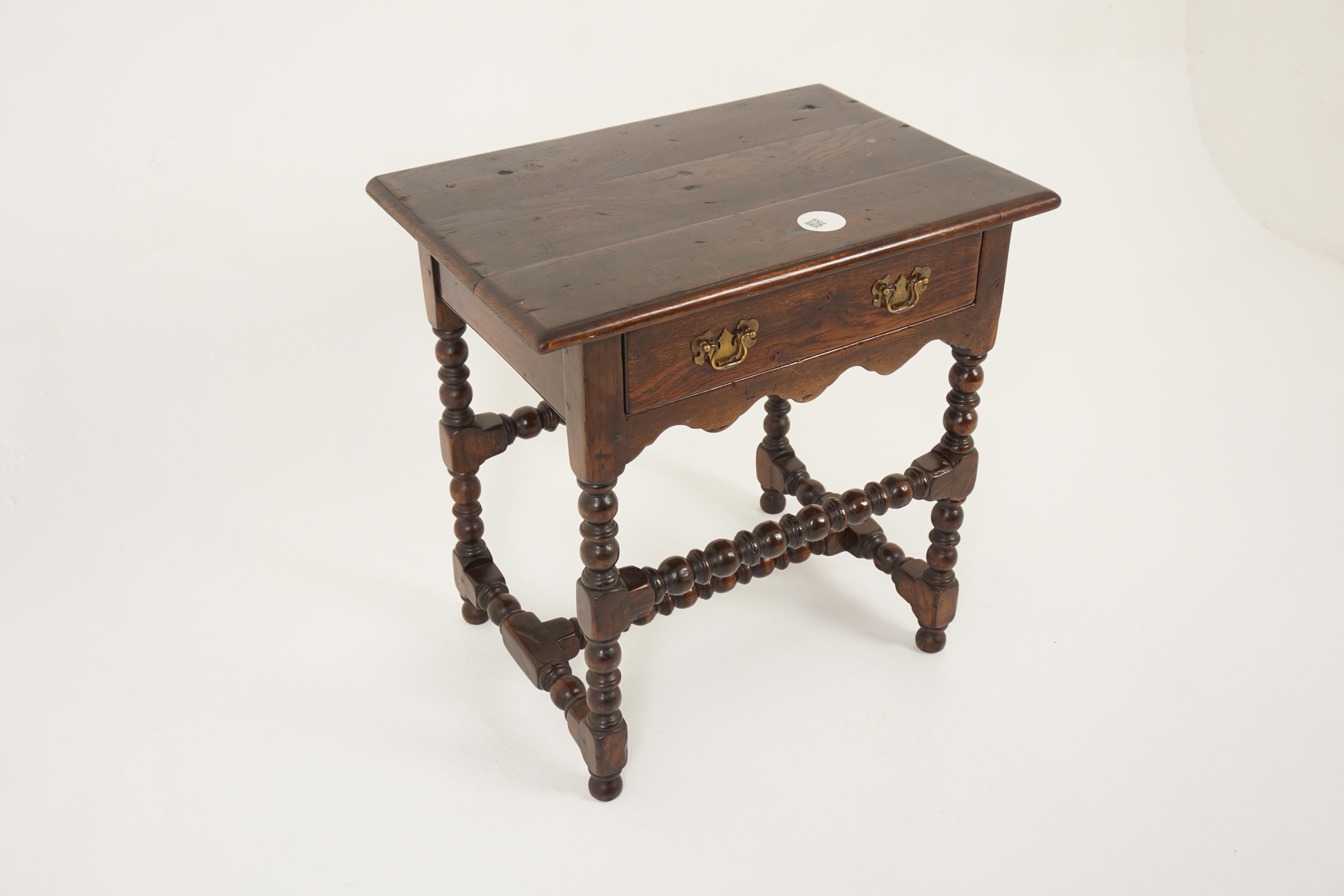 Scottish Antique Oak Table, Georgian Style Country Oak Hall Table, Scotland 1840, H1136