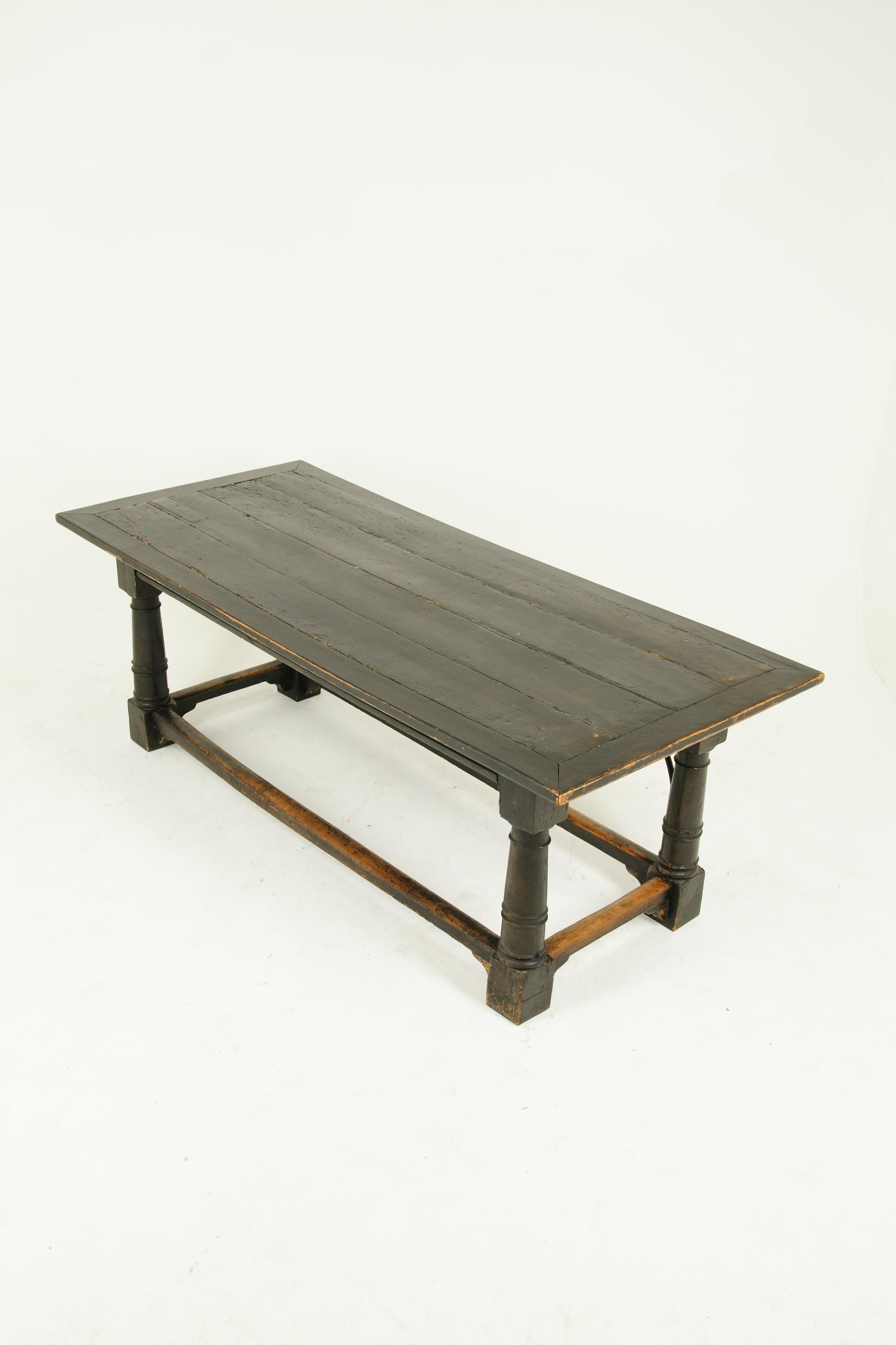 Antique Oak Table, Refectory Table, Scotland 1780, Antique Furniture, B1543 6