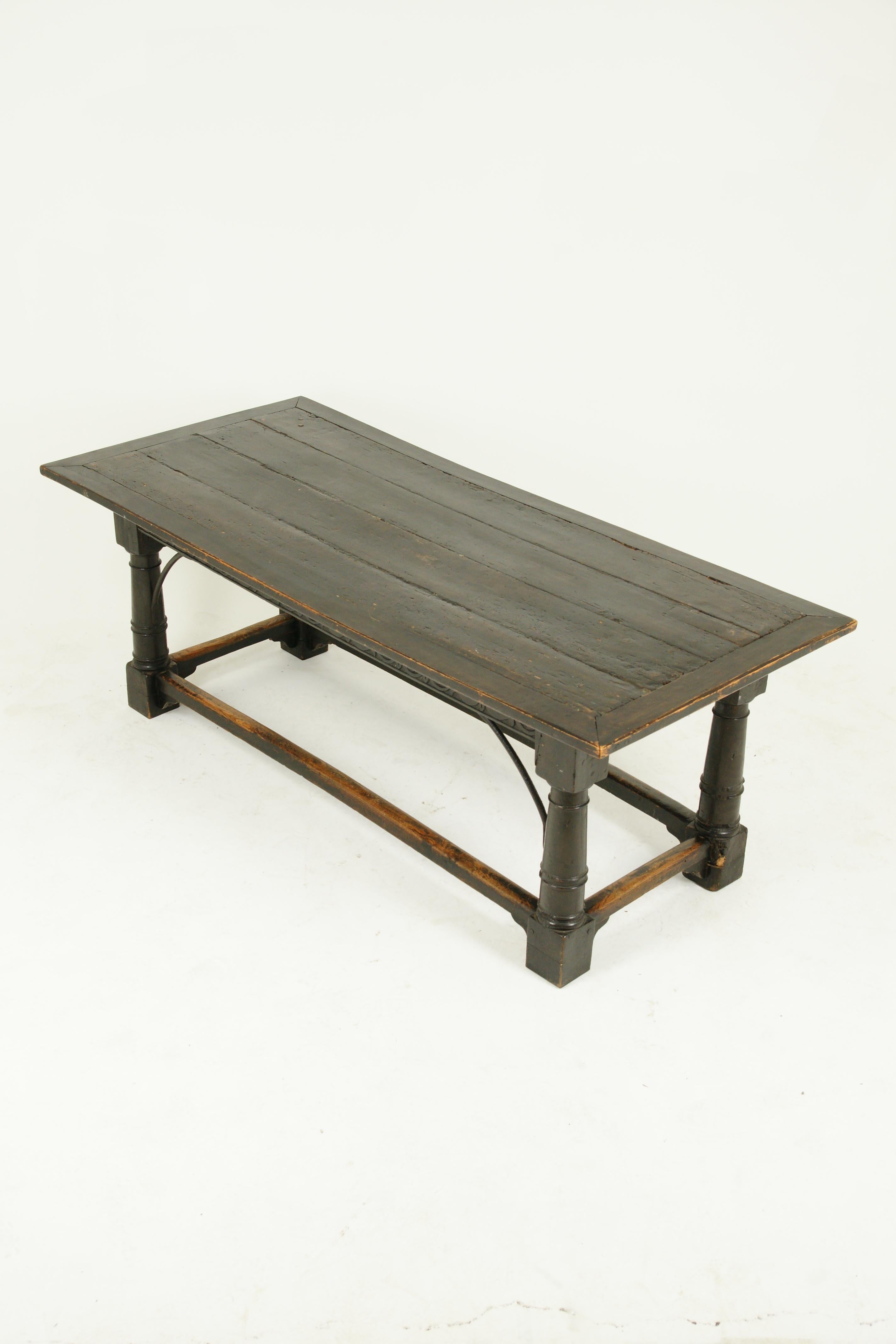 Antique Oak Table, Refectory Table, Scotland 1780, Antique Furniture, B1543 1