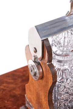 Antique Oak Tantalus