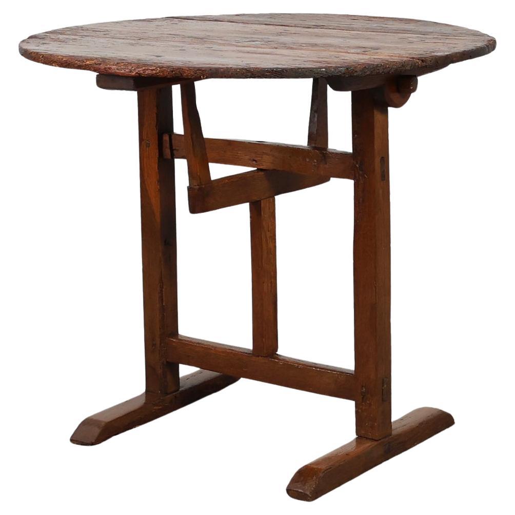 Antique oak Tilt top side table, France ca. 1800 For Sale at 1stDibs