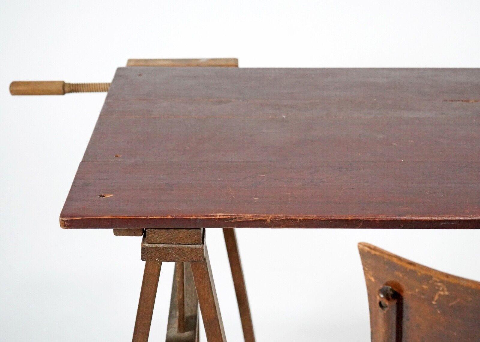 Hardwood Antique Oak Trestles Trestle Table/Desk
