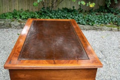 Antique Oak Twin Pedestal Desk