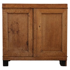Antique Oak Two Door Cabinet From France 1940