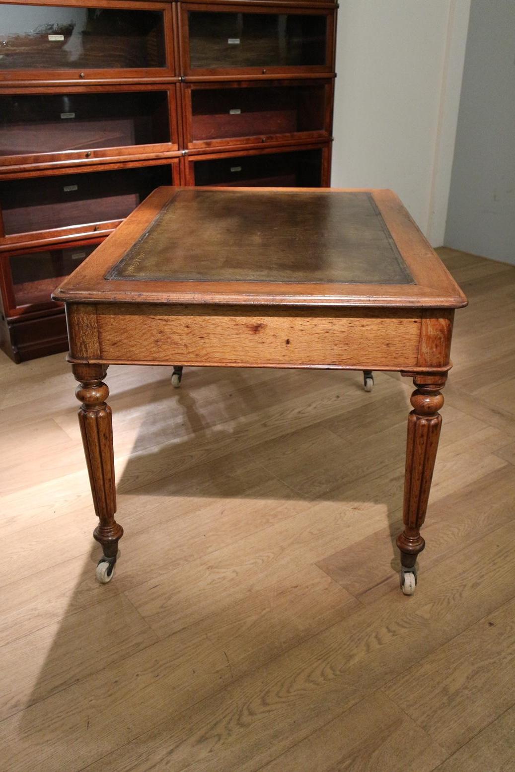 Antique Oak Victorian Writing Table at 1stDibs