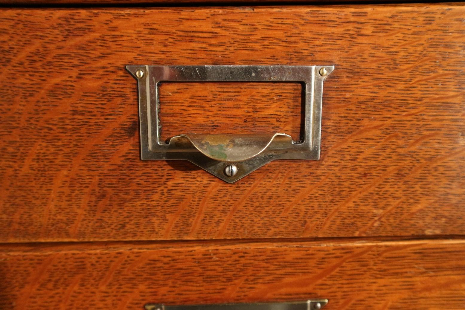 old wooden filing cabinet