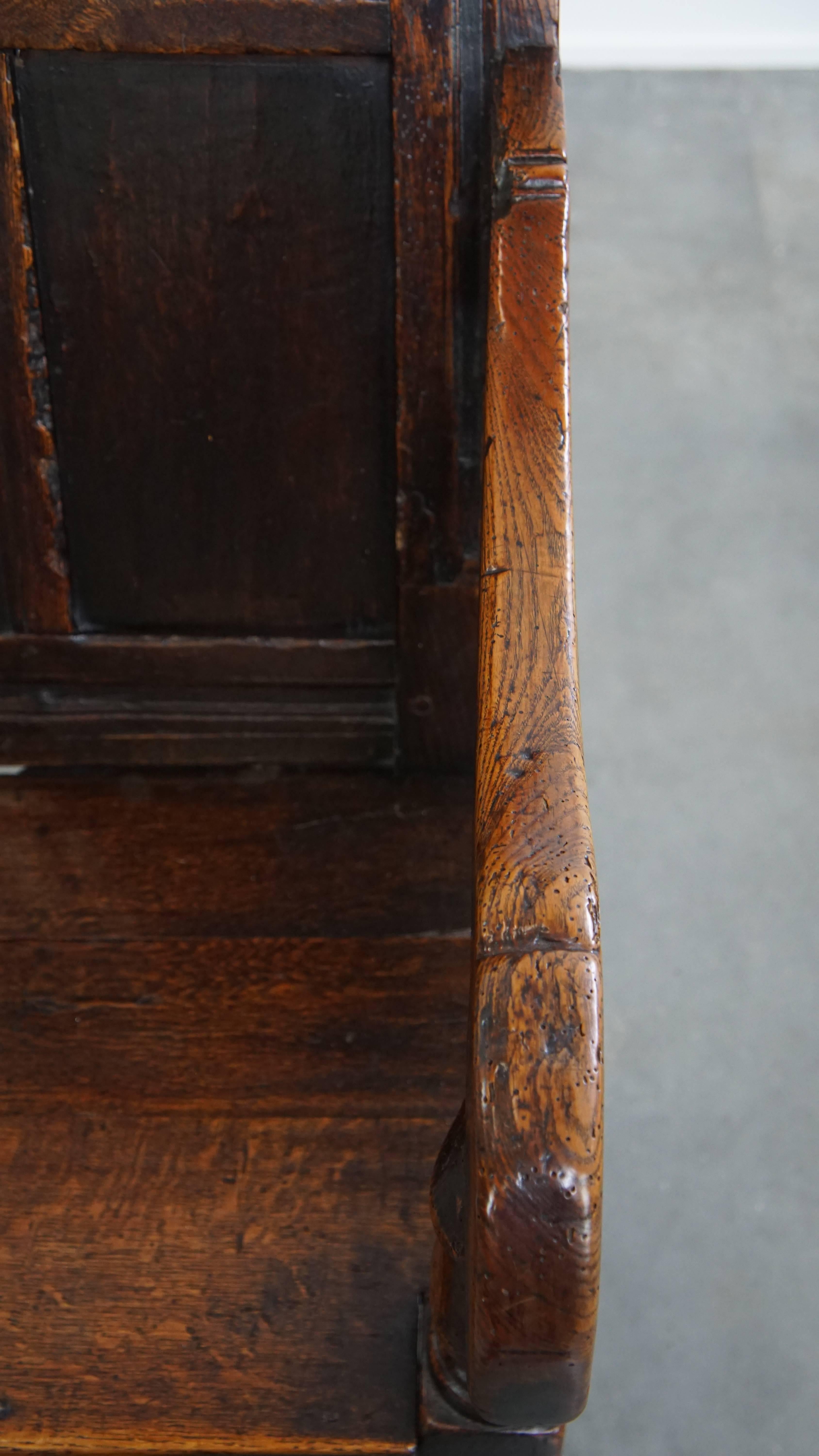 Antiker Oak Wainscot Chair / Beistellstuhl aus dem 17. im Angebot 1