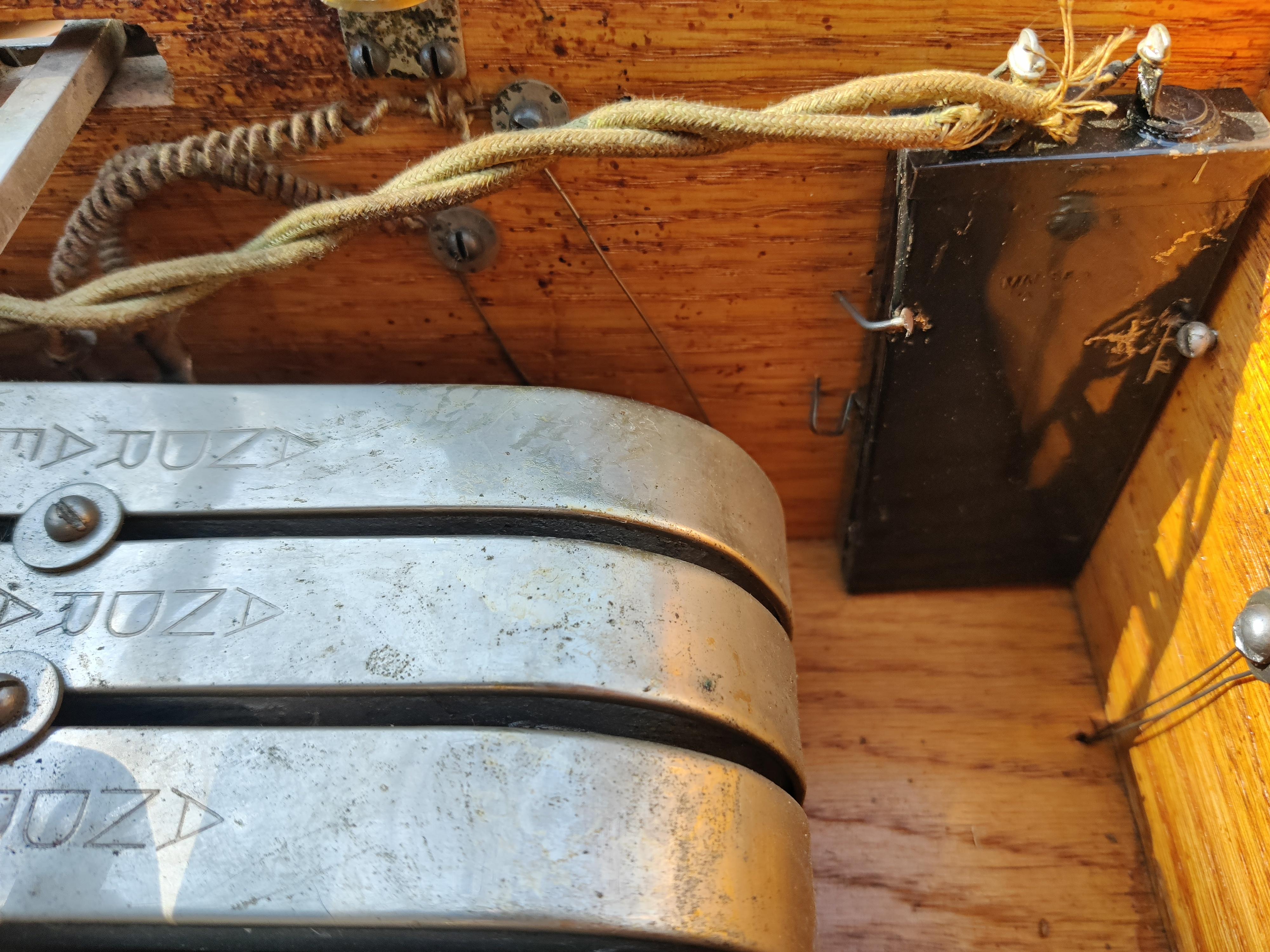 Antique Oak Wall Phone by Julius Andrae and Sons 7