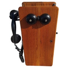 Antike Eiche Wand Telefon