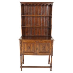Antique Oak Welsh Dresser, Buffet Sideboard, Scotland, 1920, B2387
