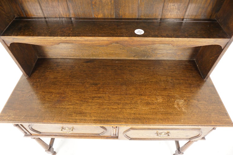 Antique Oak Welsh Dresser, Sideboard, Buffet and Hutch, Scotland 1910