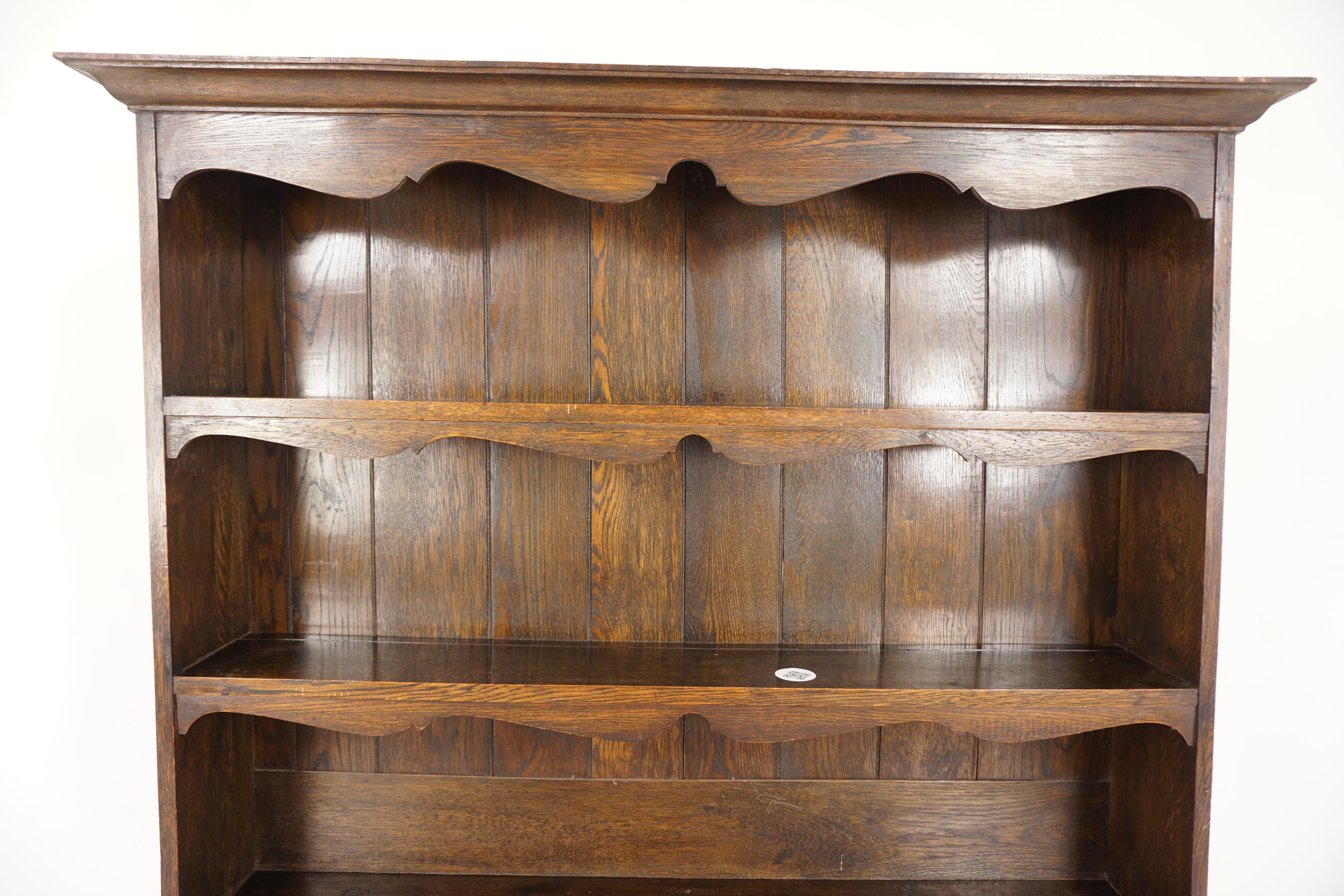Antique Oak Welsh Dresser, Sideboard, Buffet and Hutch, Scotland 1910, H799 1