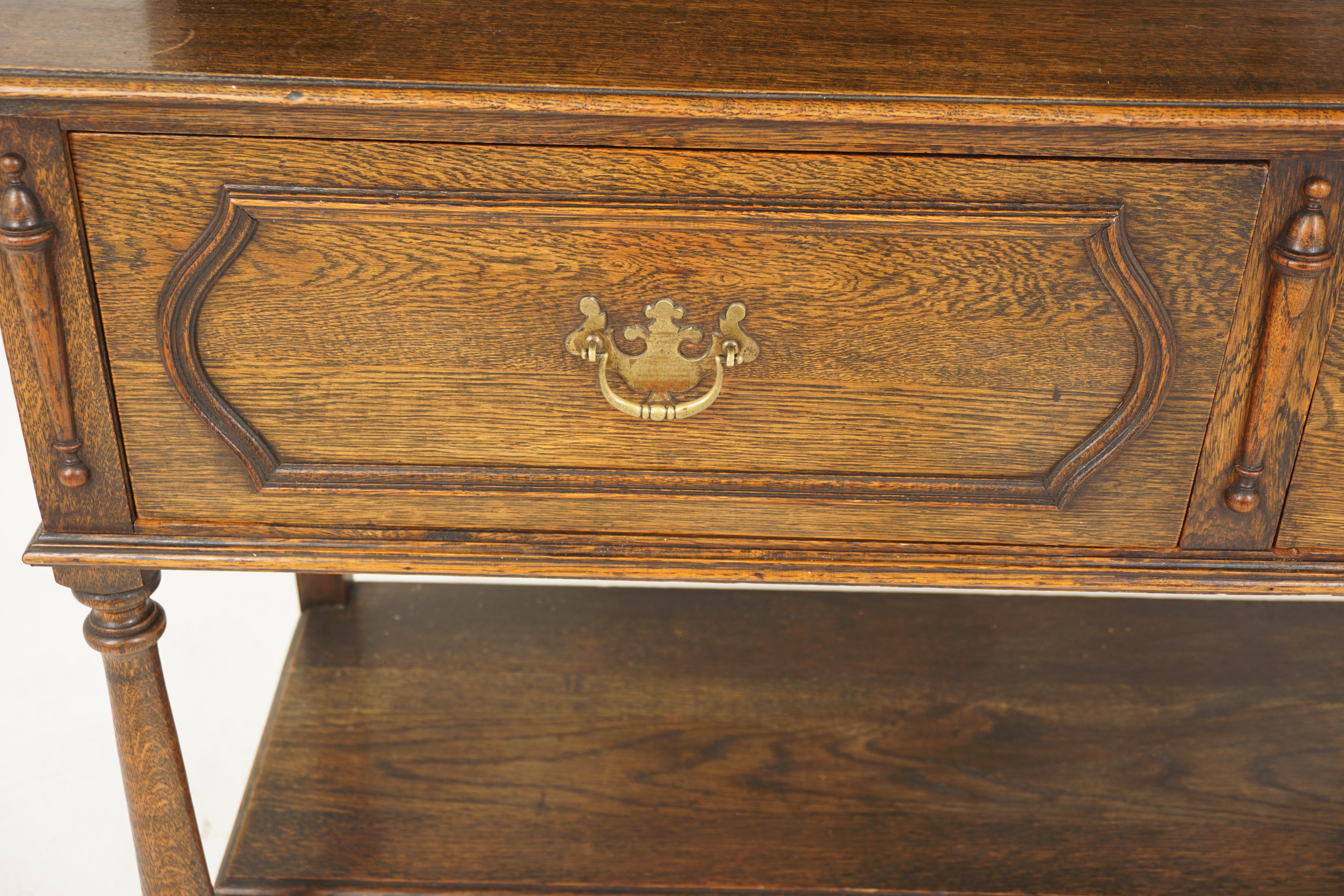 Antique Oak Welsh Dresser, Sideboard, Buffet and Hutch, Scotland 1910, H799 2