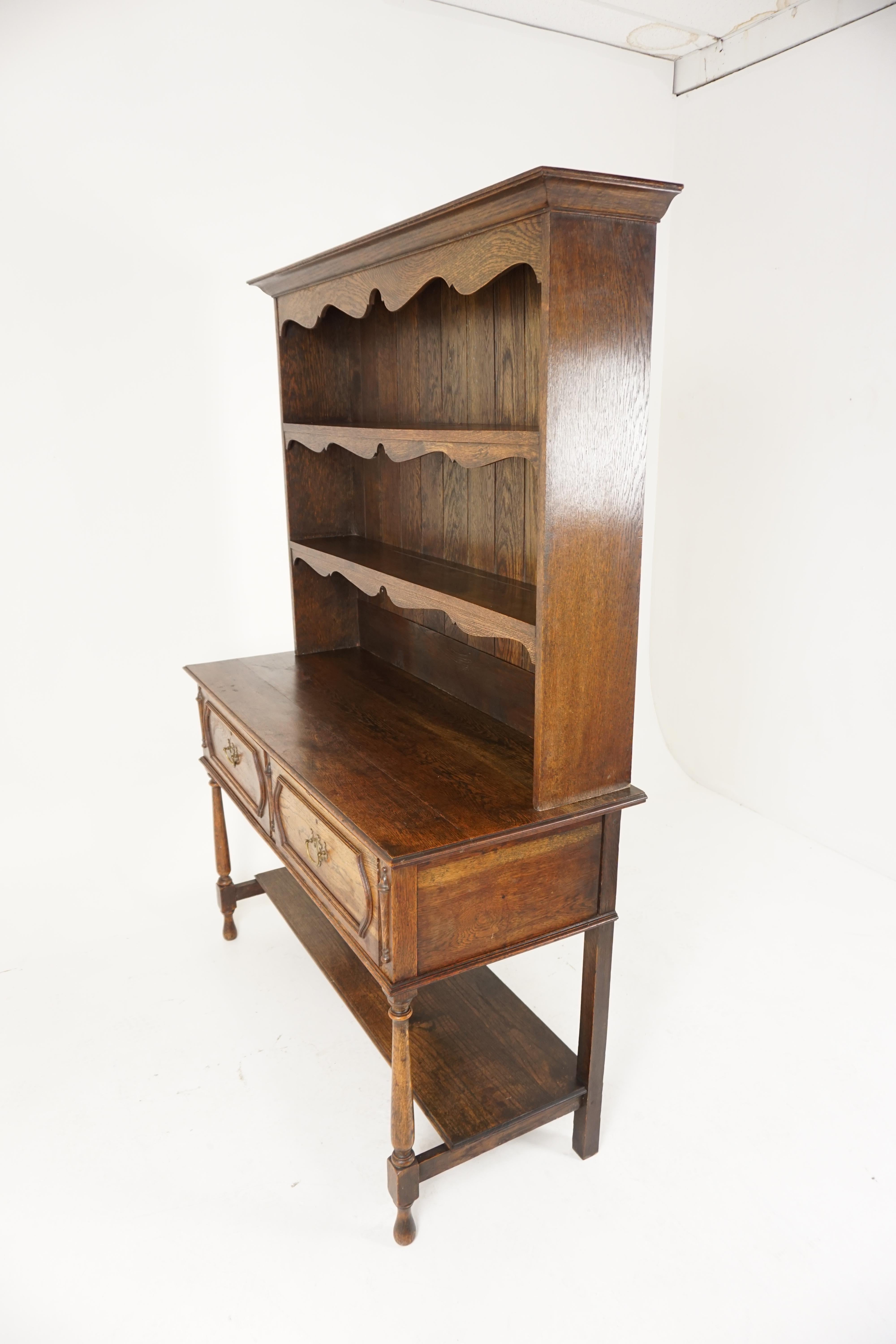 Antique Oak Welsh Dresser, Sideboard, Buffet, Scotland 1910, B1825 2