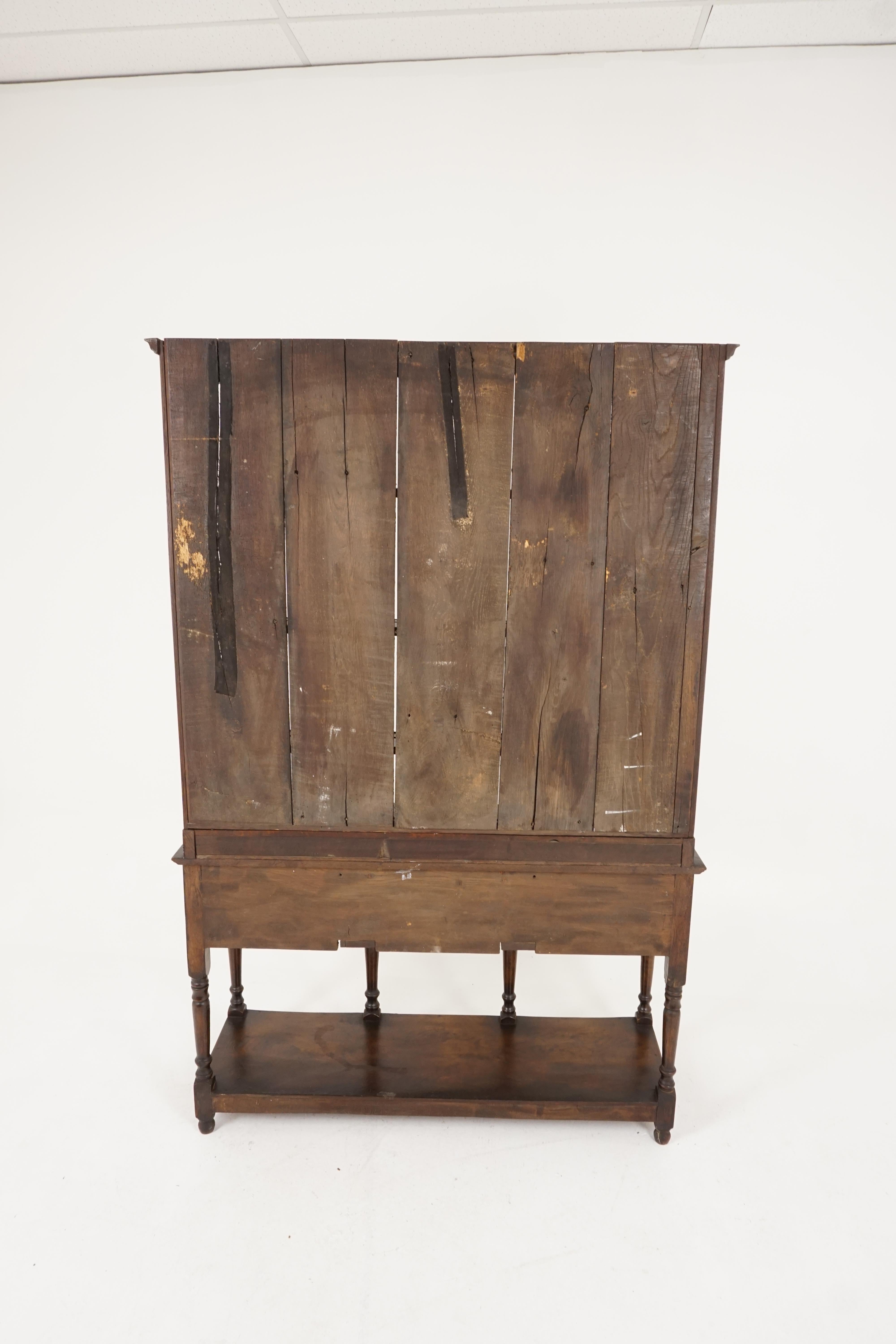 Antique Oak Welsh Potboard Dresser, Sideboard Buffet, Scotland 1920, B2162 4