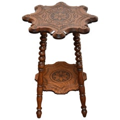 Mesa auxiliar Western Star de roble antiguo