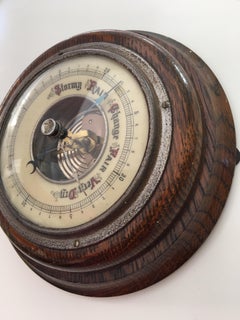 Antique Oakwood Wall Barometer