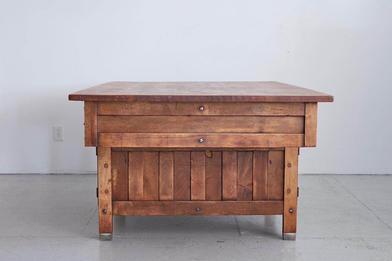 20th Century Antique Oak Work Table