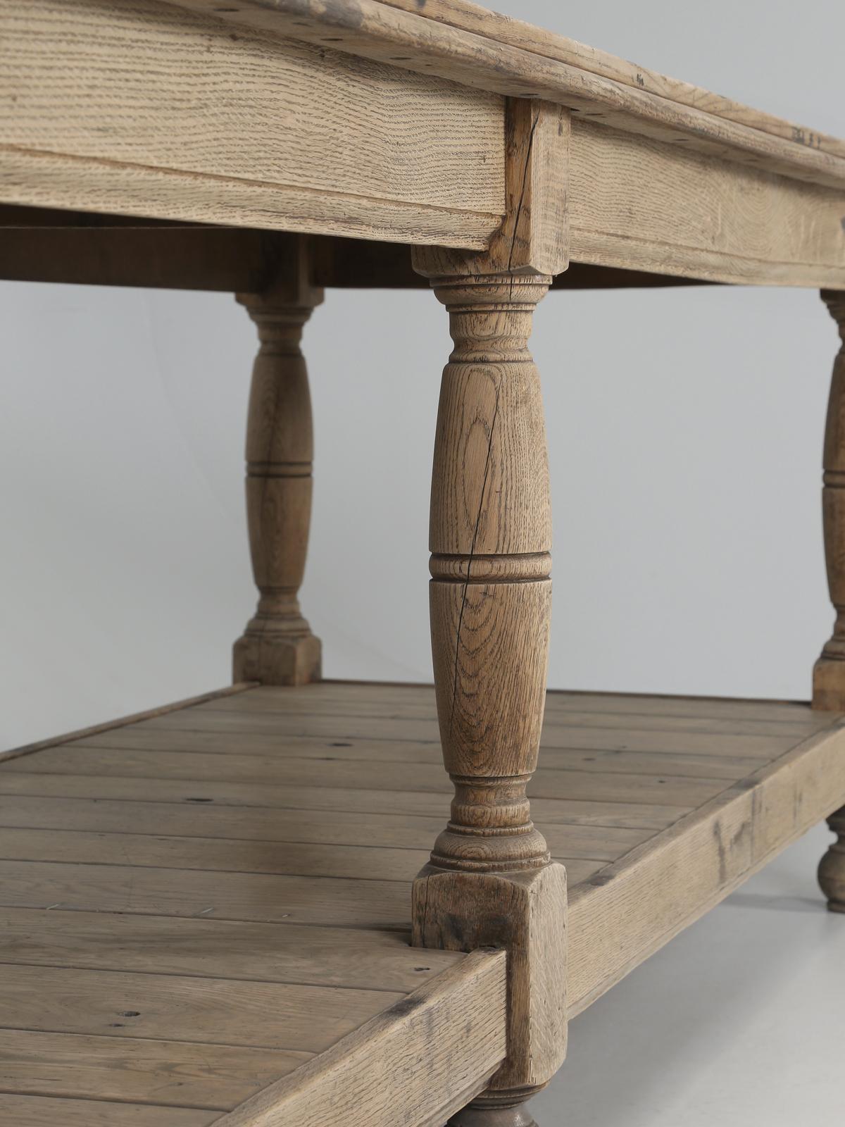 Antique Oak Work Table from Ireland Would Make a Perfect Kitchen Island c1900 6