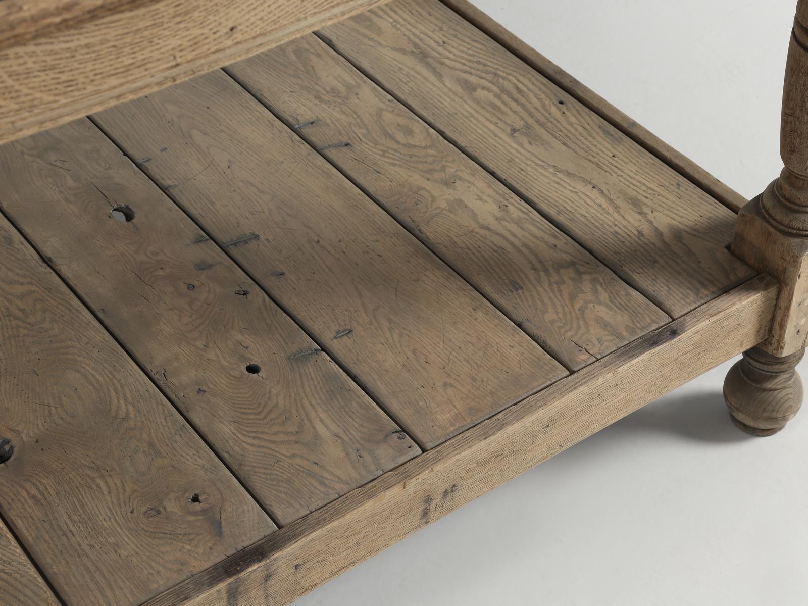 Antique Oak Work Table from Ireland Would Make a Perfect Kitchen Island c1900 6