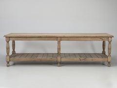 Antique Oak Work Table from Ireland Would Make a Perfect Kitchen Island c1900