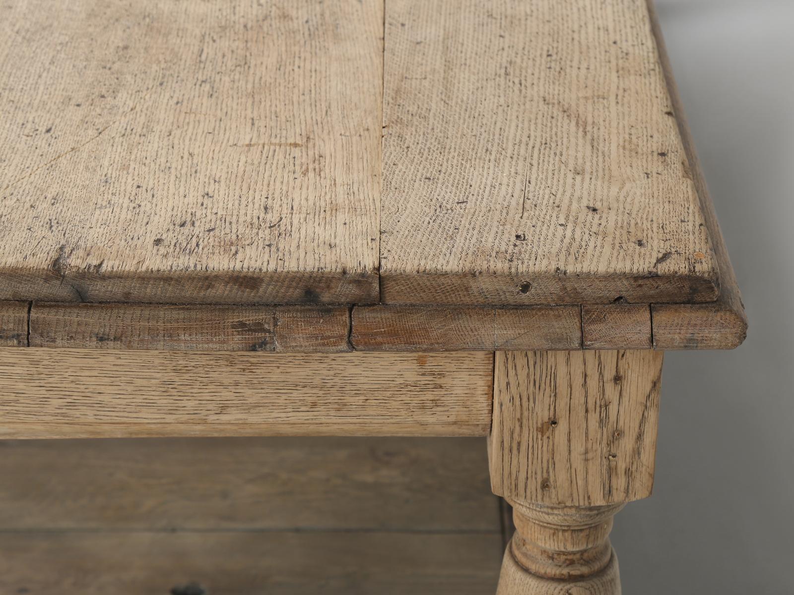 Antique Oak Work Table from Ireland Would Make a Perfect Kitchen Island c1900 2