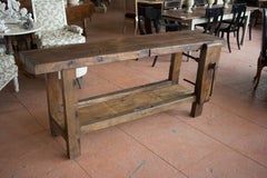 Antique Oak Workbench
