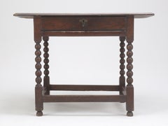 Antique Oak Writing Table or Small Ladies Desk Country French Made in the 1800's