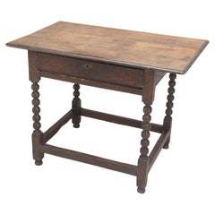 Antique Oak Writing Table or Small Ladies Desk Country French Made in the 1800's