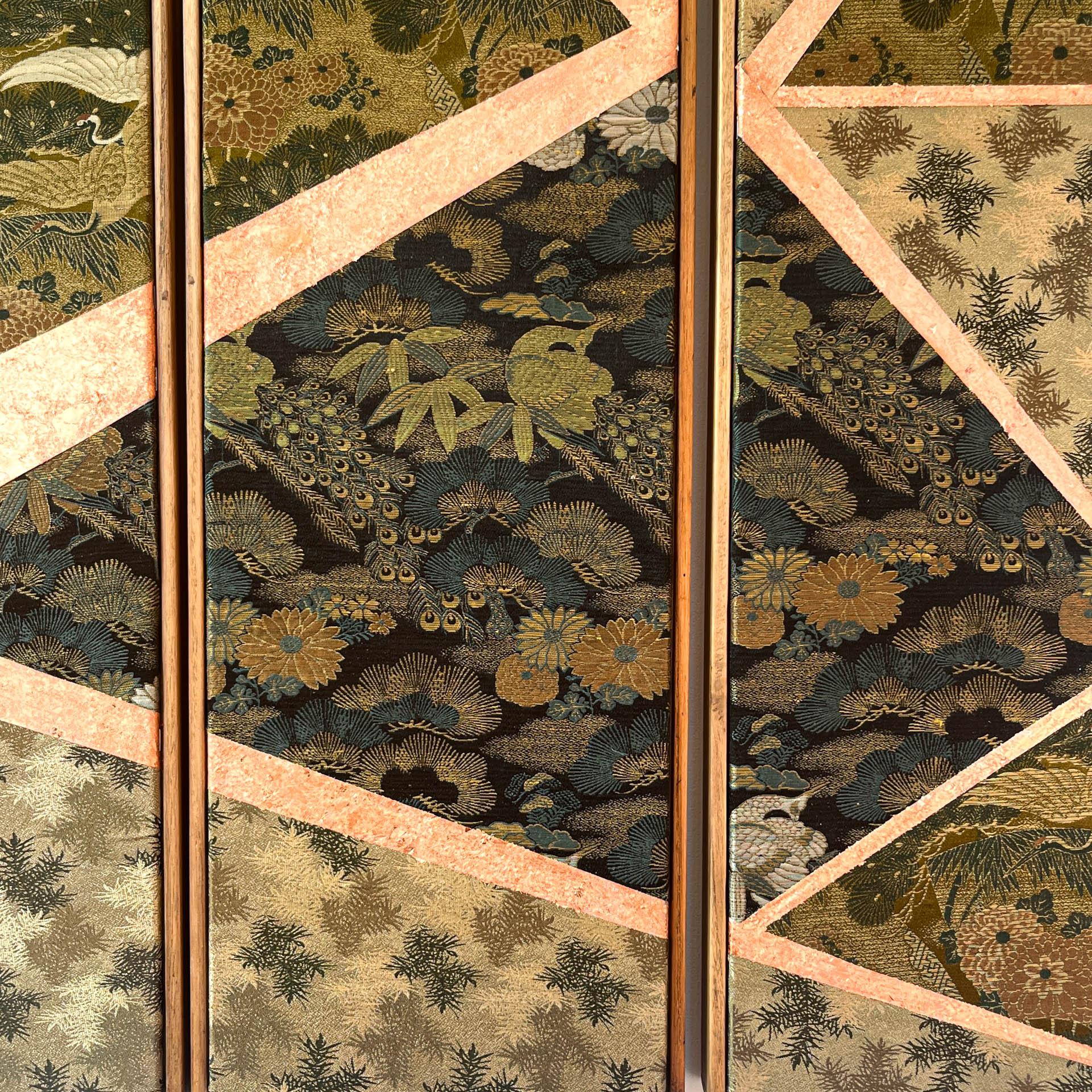 Antique obi textile art 